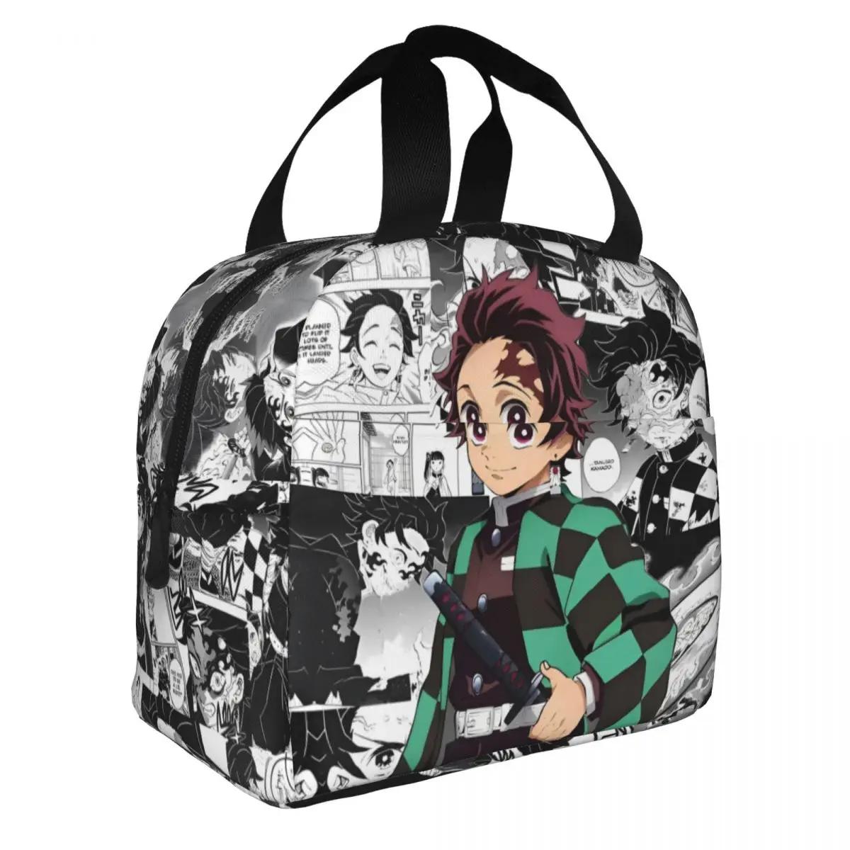 Kawaii Anime Demon Slayer Tanjiro Insulated Lunch Bag