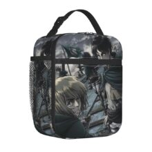 Anime Kawaii Attack On Titan Levi And Eren With Mikasa Lunch Bag Anime Kawaii Attack On Titan Levi And Eren With Mikasa Lunch Bag