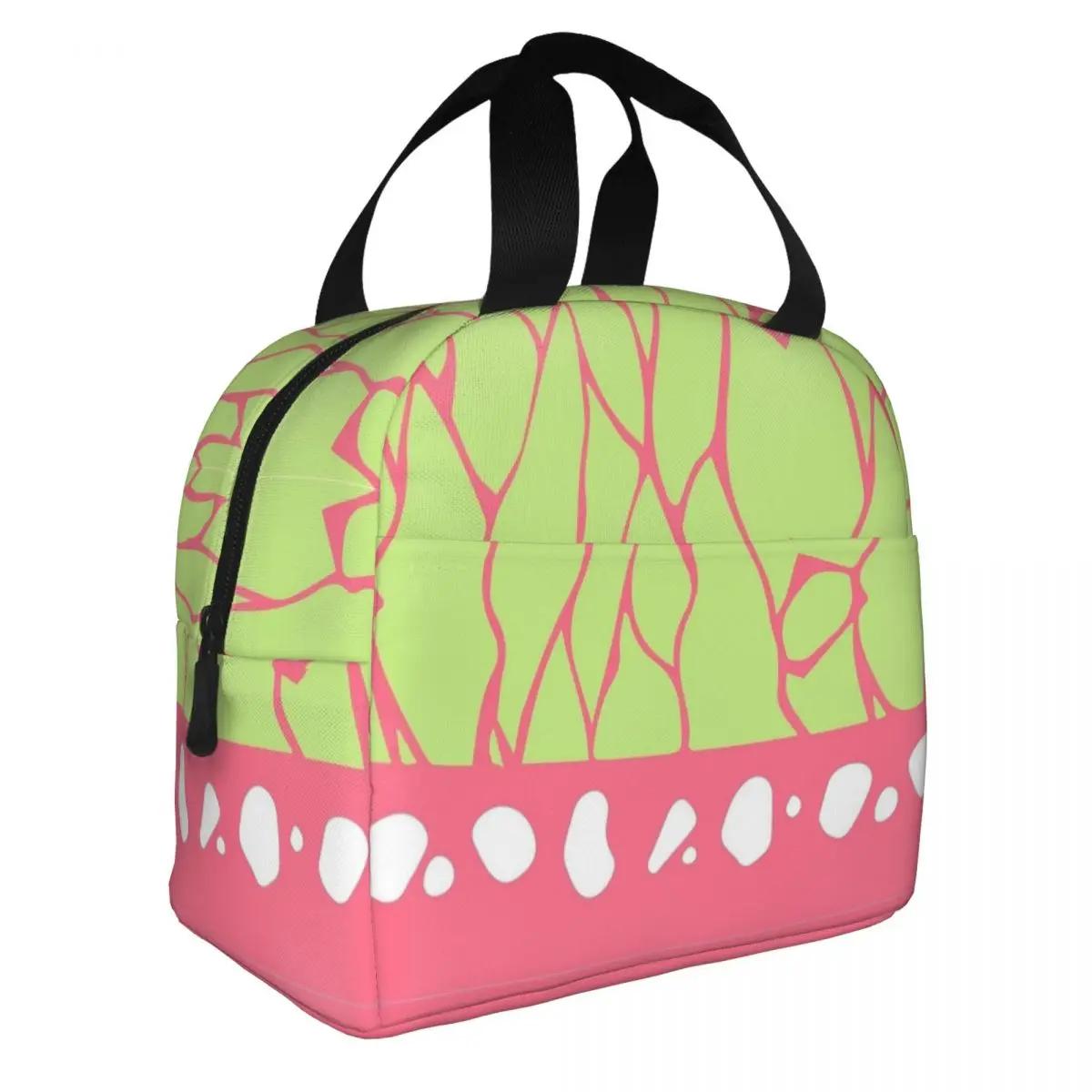 Kawaii Demon Slayer Anime Nezuko Pattern Lunch Bag