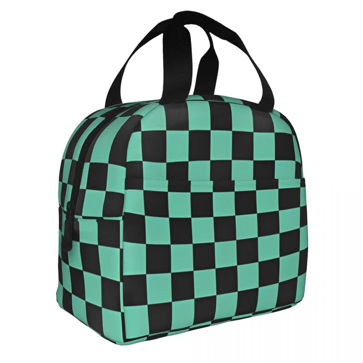 Kawaii Anime Demon Slayer Tanjiro Kamado Pattern Lunch Bag