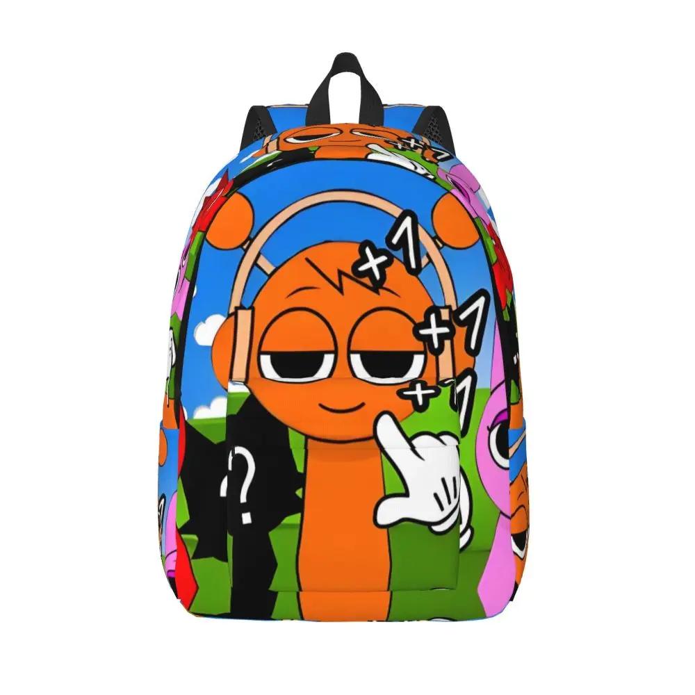 Kawaii Cartoon Sprunki Oren And Pinki Backpack