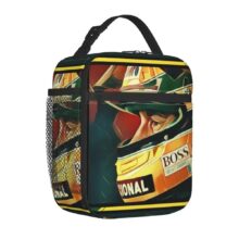 Ayrton Senna Kawaii Insulated Polyester Lunch Bag Ayrton Senna Kawaii Insulated Polyester Lunch Bag