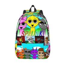 Kawaii Cartoon Sprunki Incredibox Character Printed Backpack Kawaii Cartoon Sprunki Incredibox Character Printed Backpack