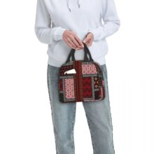 Custom Arabic Keffiyeh Traditional Pattern Insulated Lunch Bags for Tatreez Art Portable Cooler Thermal Food Lunch Box Travel Custom Arabic Keffiyeh Traditional Pattern Insulated Lunch Bags for Tatreez Art Portable Cooler Thermal Food Lunch Box Travel