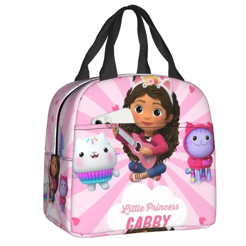 Gabby's Dollhouse Kawaii Insulated Waterproof Lunch Bag