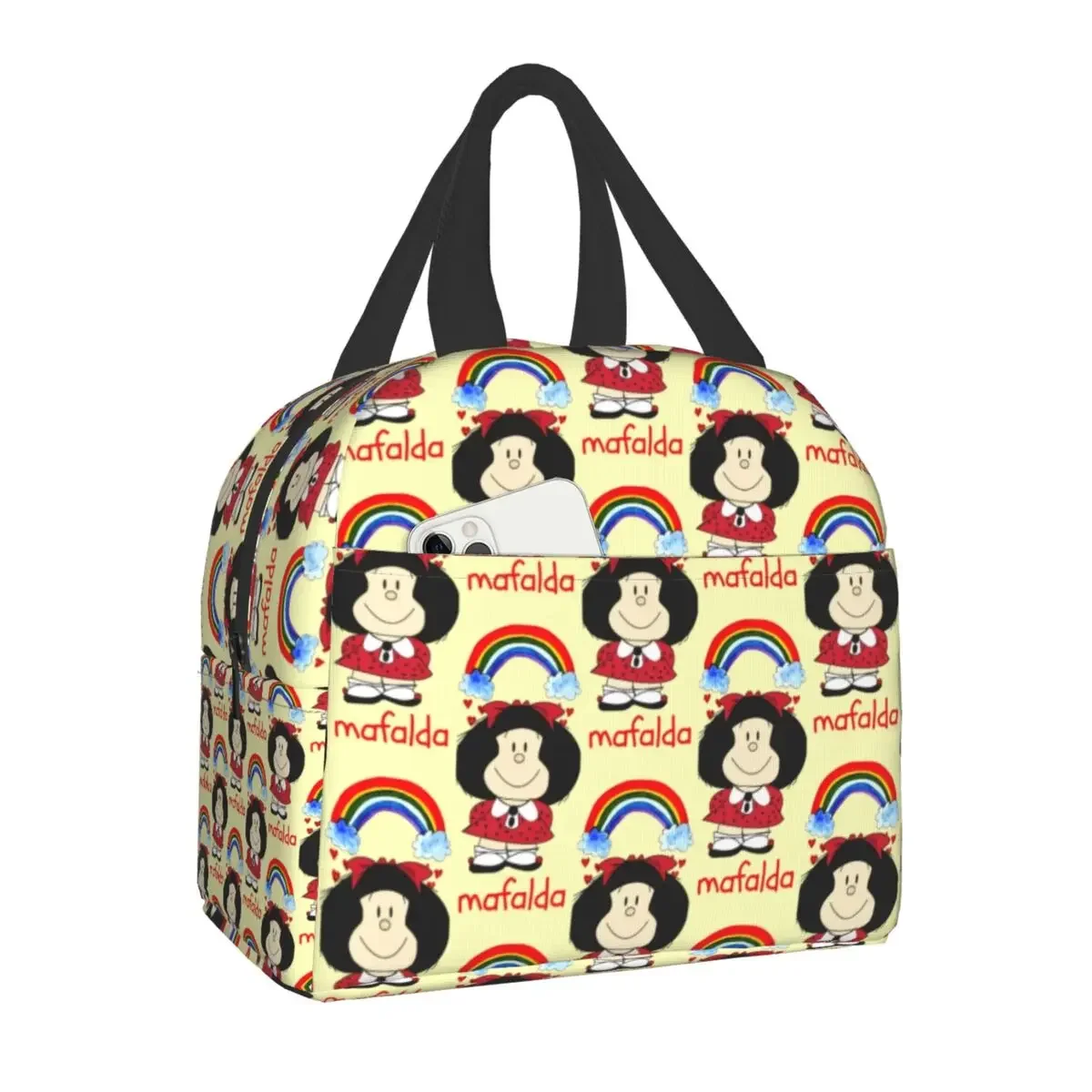 Mafalda Kawaii Insulated Lunch Bag