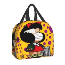 Mafalda Insulated Kawaii Polyester Lunch Bag Mafalda Insulated Kawaii Polyester Lunch Bag