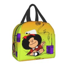 Anime Kawaii Mafalda Insulated Lunch Bag Anime Kawaii Mafalda Insulated Lunch Bag