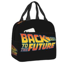Anime Kawaii Back To The Future Printed Insulated Lunch Bag Anime Kawaii Back To The Future Printed Insulated Lunch Bag