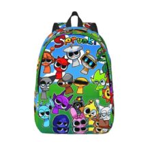 Kawaii Cartoon Sprunki Incredibox Character Student School Bag Kawaii Cartoon Sprunki Incredibox Character Student School Bag