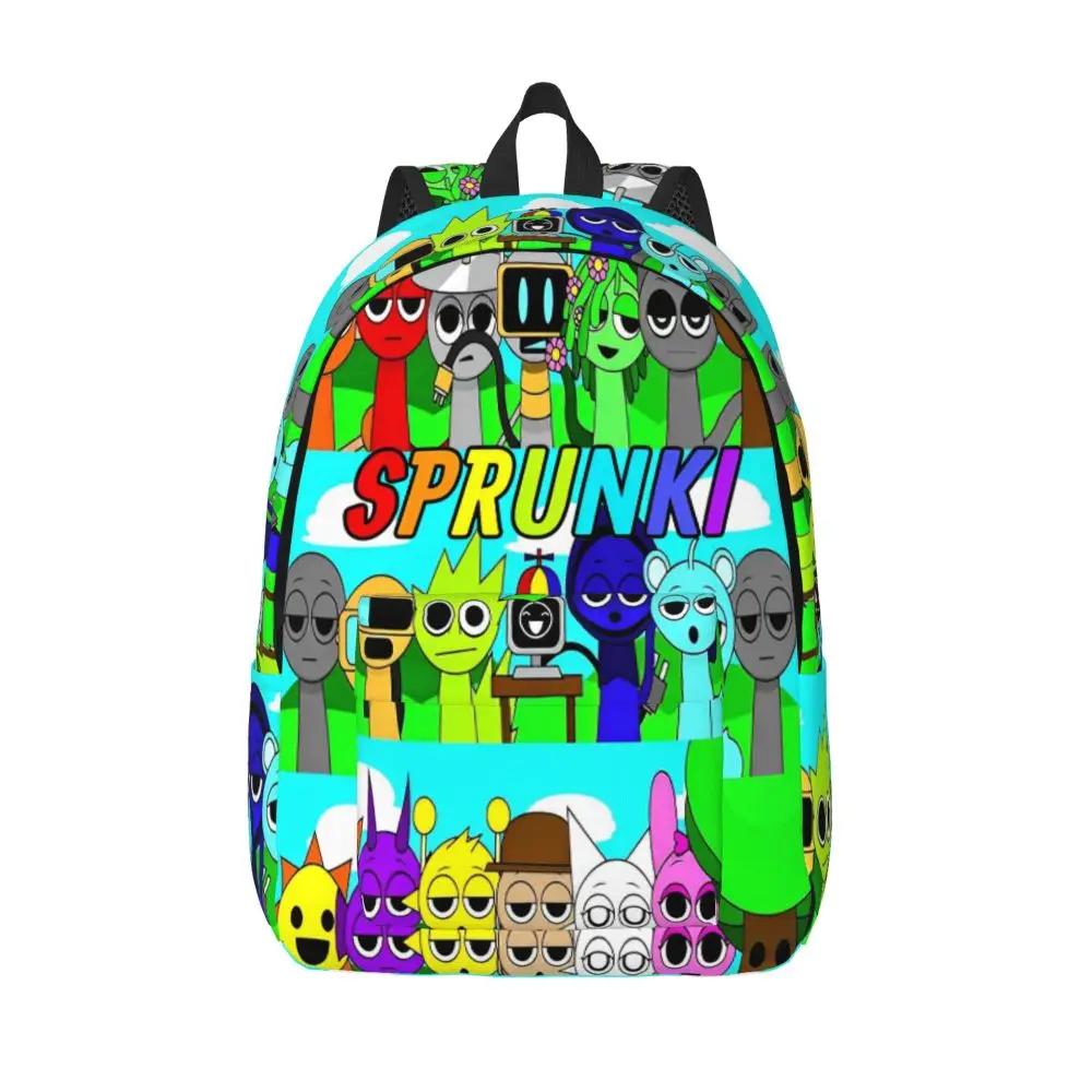 Cartoon Kawaii Sprunki Incredibox Character Student Backpack Cartoon Kawaii Sprunki Incredibox Character Student Backpack