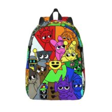 Kawaii Cartoon Sprunki Character Printed Backpack Kawaii Cartoon Sprunki Character Printed Backpack
