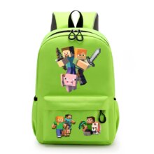 Minecraft Kawaii Character Printed School Bag Minecraft Kawaii Character Printed School Bag
