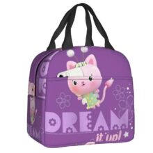 Gabby’s Dollhouse Fairy Kitty Kawaii Waterproof Lunch Bag Gabby's Dollhouse Fairy Kitty Kawaii Waterproof Lunch Bag
