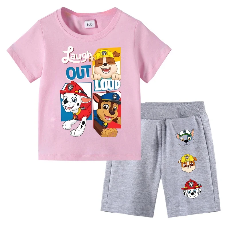 Kawaii Anime PAW Patrol T-Shirt With Pant
