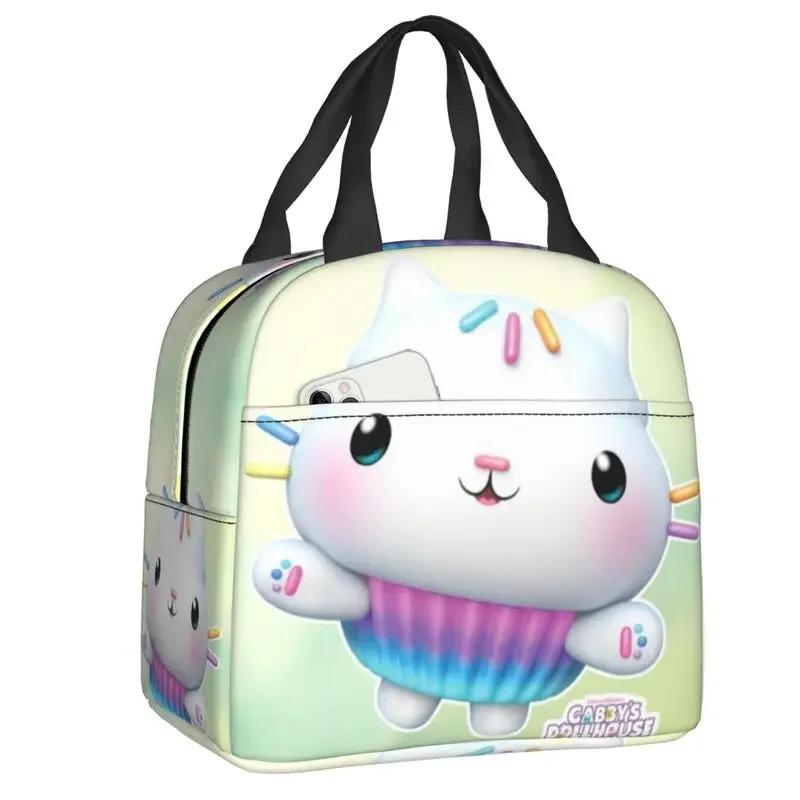Gabby's Dollhouse Cakey Cat Kawaii Insulated Waterproof Lunch Bag