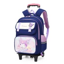 Sanrio Anime Kawaii Kuromi Trolley Backpack Sanrio Anime Kawaii Kuromi Trolley Backpack