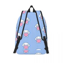 Cute Cinnamon Roll Holding A Heart Backpack Elementary High College School Student Bookbag Men Women Canvas Daypack Outdoor Cute Cinnamon Roll Holding A Heart Backpack Elementary High College School Student Bookbag Men Women Canvas Daypack Outdoor