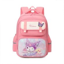 Sanrios Children’s Trolley Schoolbag Anime Figure Kuromi Kawaii Cartoon Large Capacity Water Proof Super Light Breathable Sanrios Children's Trolley Schoolbag Anime Figure Kuromi Kawaii Cartoon Large Capacity Water Proof Super Light Breathable