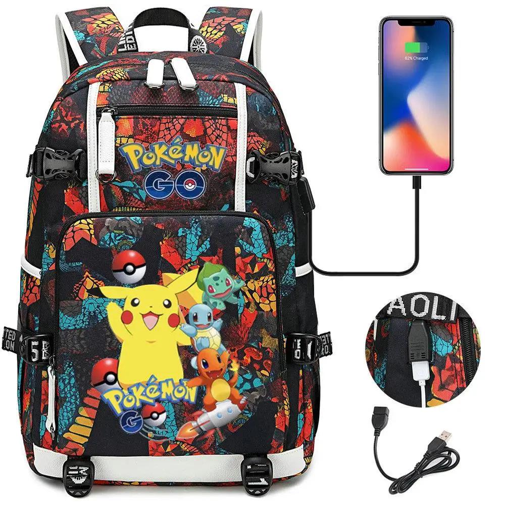 Kawaii Pokemon GO USB Backpack