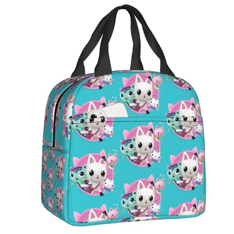 Kawaii Gabby's Dollhouse Printed Waterproof Lunch Bag