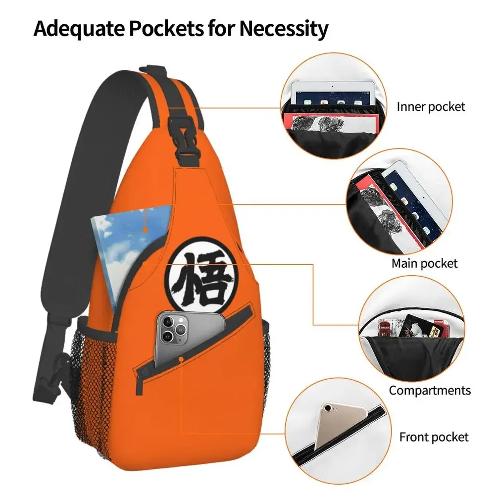 Anime Dragon Ball Goku's Logo Kawaii Sling Backpack
