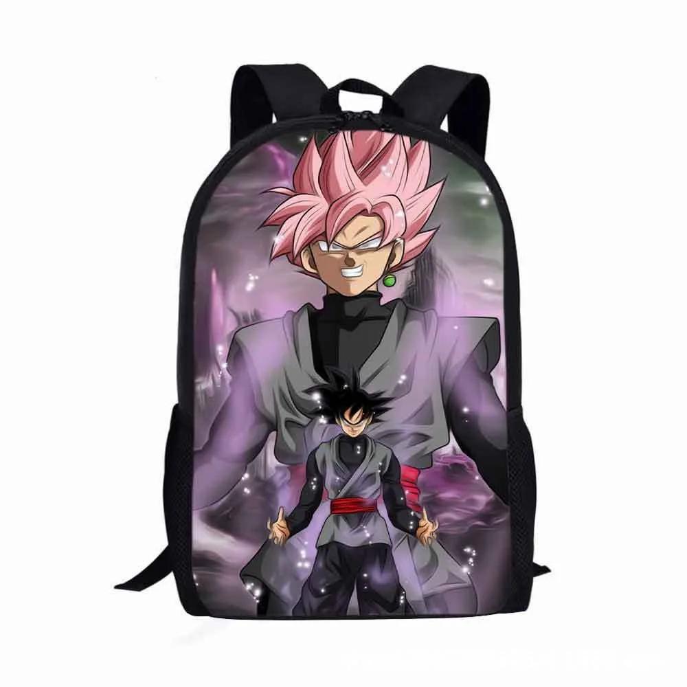 Anime Kawaii Dragon Ball Son Goku And Zamasu Backpack