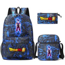 3Pcs/set Dragon Ball Printed Kawaii Backpack 3Pcs/set Dragon Ball Printed Kawaii Backpack