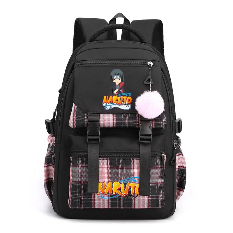 Anime Kawaii Naruto Itachi Uchiha Printed Student Backpack