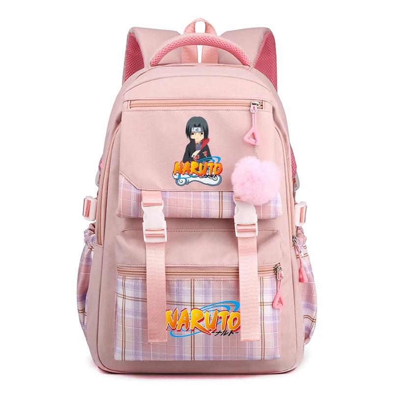 Anime Kawaii Naruto Itachi Uchiha Printed Student Backpack