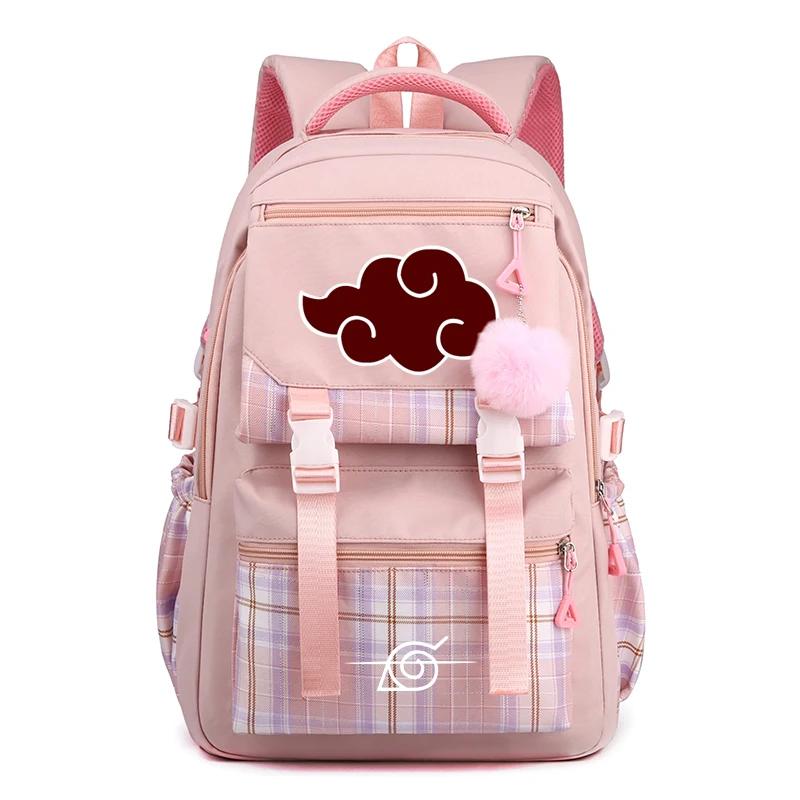 Anime Kawaii Naruto Akatsuki Symbol Backpack