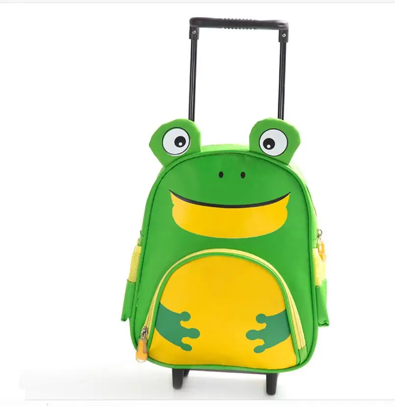 Kawaii Cartoon Frog Trolley Backpack