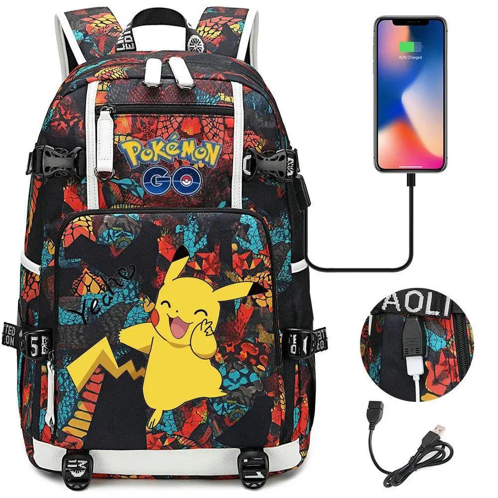 Pokemon GO Pikachu Kawaii USB Backpack