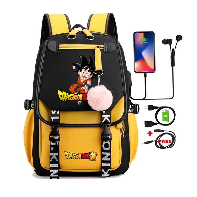 Anime Dragon Ball Goku Printed Kawaii Backpack