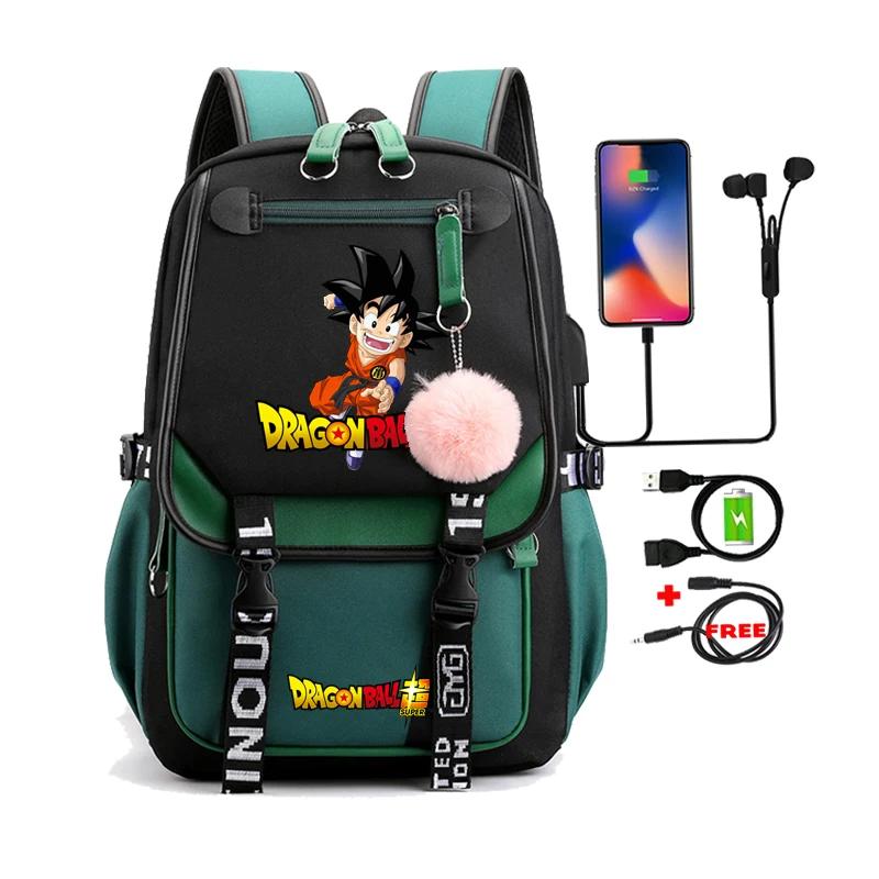 Anime Dragon Ball Goku Printed Kawaii Backpack