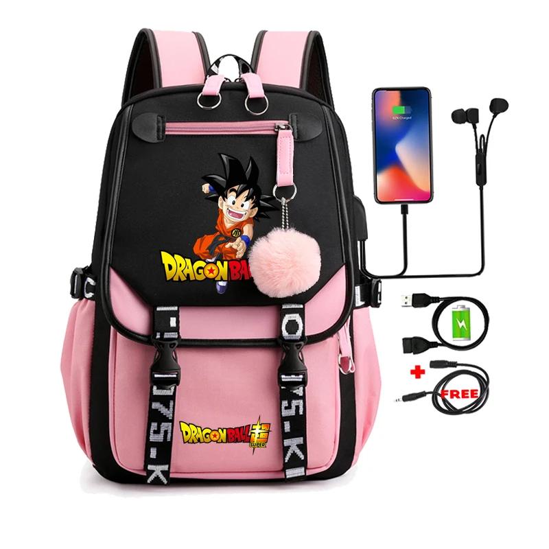 Anime Dragon Ball Goku Printed Kawaii Backpack