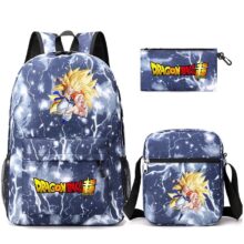 3Pcs/set Dragon Ball Super Printed Kawaii Backpack 3Pcs/set Dragon Ball Super Printed Kawaii Backpack