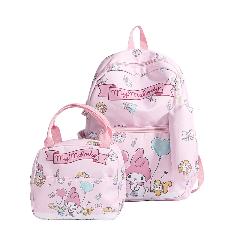 Kawaii Anime Sanrio My Melody Backpack And Lunch Bag