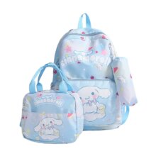 Kawaii Anime Sanrio Cinnamoroll Backpack And Lunch Bag Kawaii Anime Sanrio Cinnamoroll Backpack And Lunch Bag