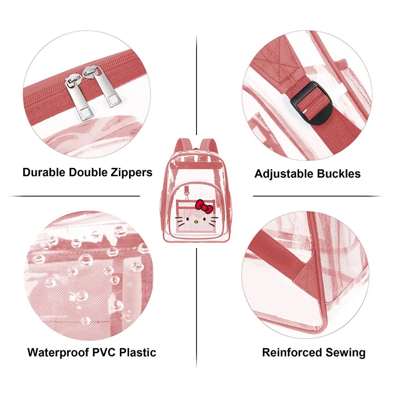 Kawaii Sanrio Cartoon Hello Kitty Waterproof Backpack