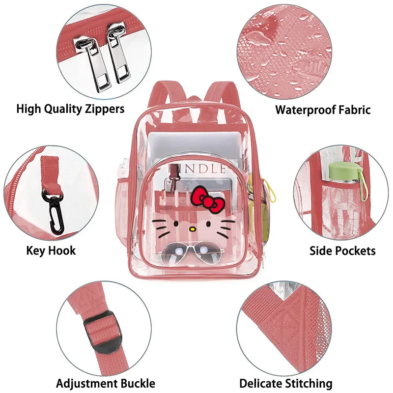 Kawaii Sanrio Cartoon Hello Kitty Waterproof Backpack