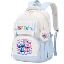 Stitch And Angel Kawaii School Backpack With Coin Purse Stitch And Angel Kawaii School Backpack With Coin Purse
