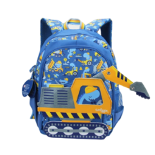 Construction Car Printed Kawaii Backpack Construction Car Printed Kawaii Backpack