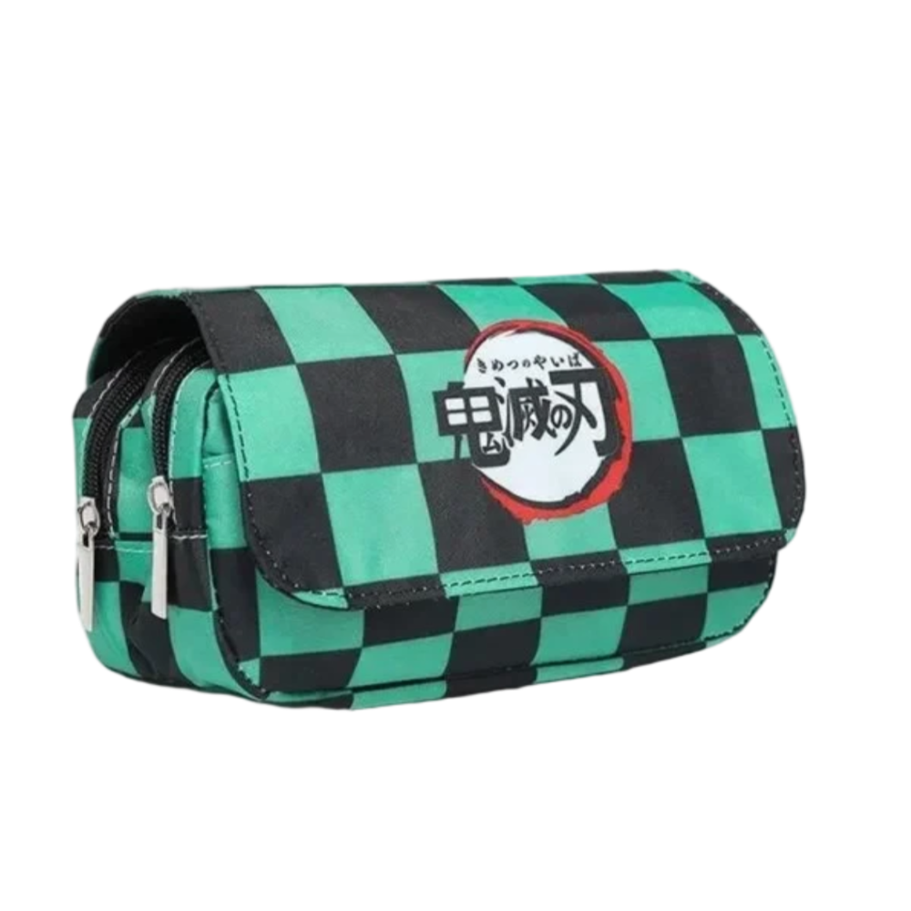 Kawaii Anime Demon Slayer Tanjiro Kamado Dress Pattern Pencil Case