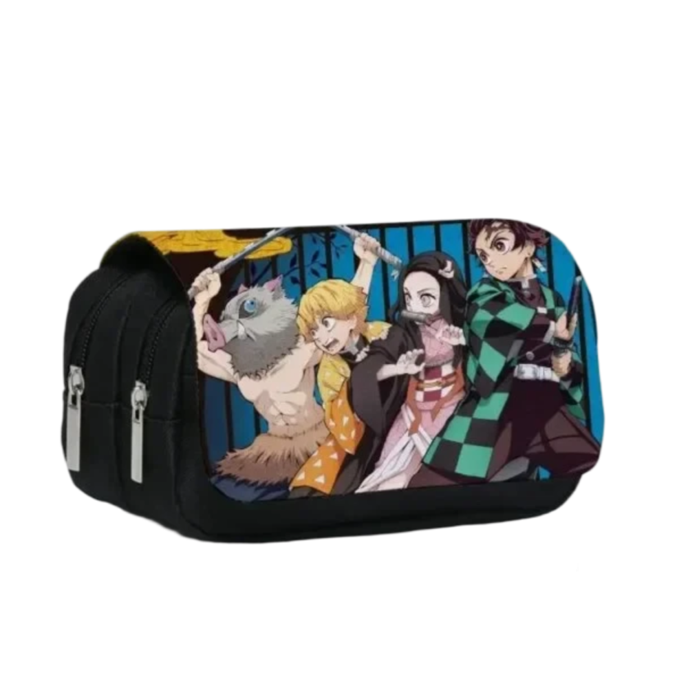 Kawaii Anime Demon Slayer Characters Printed Pencil Case