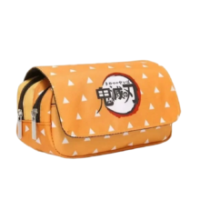 Kawaii Anime Demon Slayer Zenitsu Agatsuma Pattern Pencil Case Kawaii Anime Demon Slayer Zenitsu Agatsuma Pattern Pencil Case