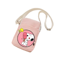 Kawaii Cartoon Snoopy With Ice Cream And Woodstock Crossbody Bag Kawaii Cartoon Snoopy With Ice Cream And Woodstock Crossbody Bag