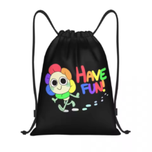 Kawaii Cartoon Dandy’s World Dandy Drawstring Backpack Kawaii Cartoon Dandy's World Dandy Drawstring Backpack