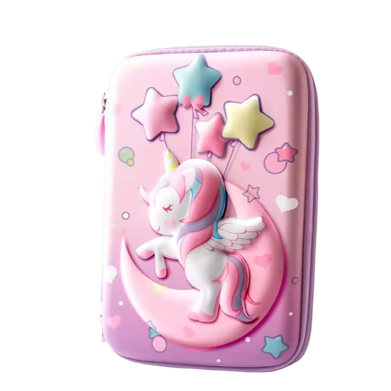 Moon Unicorn Kawaii 3D Pencil Case
