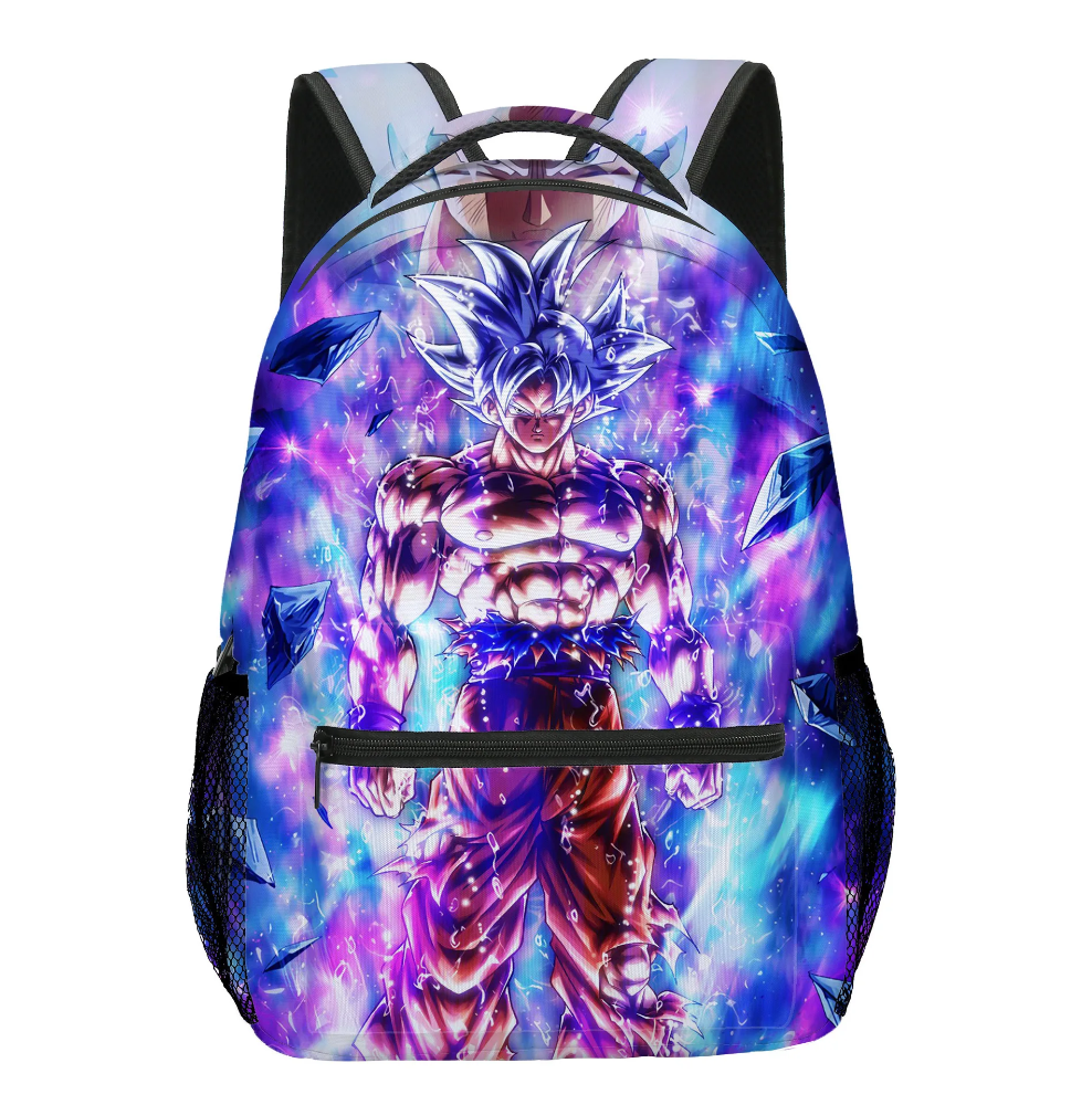 Kawaii Anime Dragon Ball Z Goku Ultra Instinct Printed Backpack